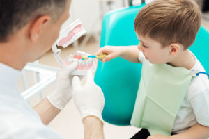 Child learning proper dental hygiene Smith Orthodontics in Parkersburg and Ripley, WV